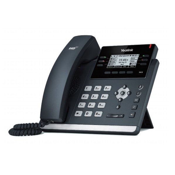 Yealink SIP-T41S Ultra Elegant Dual Port PoE 10/100 VOIP Phone with 2.7 Inch LCD Screen