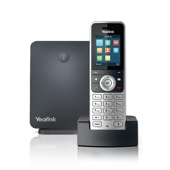 Yealink SIP-W53P Business HD PoE Gigabit Wireless DECT VOIP Phone - Cordless Handset + Base Unit