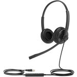 Yealink UH34 Lite USB Overhead Wired Stereo Headset Certified for MS Teams - Black