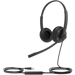 Yealink UH34 Lite USB Overhead Wired Stereo Headset Certified for MS Teams - Black