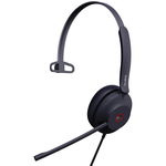 Yealink UH37 Teams USB-A Overhead Wired Mono Headset with Noise Cancelling - Black