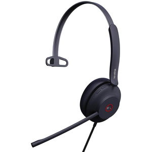 Yealink UH37 Teams USB-A Overhead Wired Mono Headset with Noise Cancelling - Black