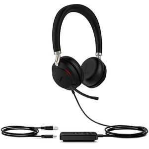 Yealink UH38 USB & Bluetooth Overhead Wired Stereo Headset with Noise Cancelling - Certified for MS Teams