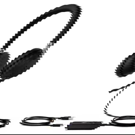 Yealink UH38 USB & Bluetooth Overhead Wired Stereo Headset with Noise Cancelling - Optimised for UC
