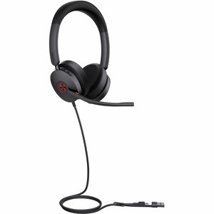 Yealink UH48 USB Overhead Wired Stereo Headset with Noise Cancelling Certified for MS Teams - Black