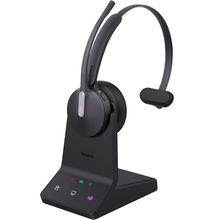 view Yealink WH64 DECT Over the Head Wireless Mono Headset with DECT Base for MS Team - Black
