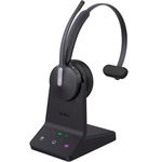 Yealink WH64 DECT Over the Head Wireless Mono Headset with DECT Base for MS Team - Black