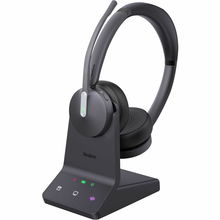 view Yealink WH64 DECT Bluetooth Overhead Wireless Stereo Headset for MS Teams - Black