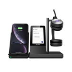 Yealink WH66 DECT Overhead Wireless Stereo UC/Teams Headset with WHC60 Wireless Charging Stand