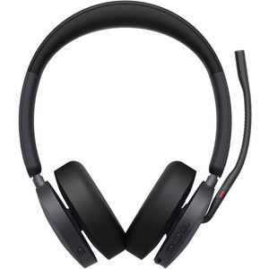 Yealink WH68 Teams DECT Bluetooth On-Ear Wireless Stereo Headset with Noise Cancellation - Black