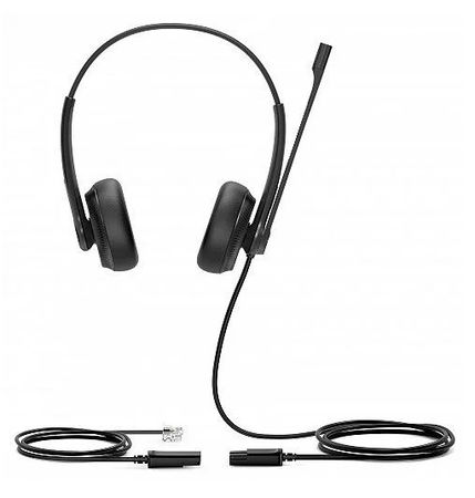 Yealink YHS34 Over the Head Dual Wired Headset with Noise Cancellation