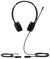 Yealink YHS36 Dual Quick Disconnect to RJ9 On-Ear Wired Stereo Headset - Black