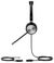 Yealink YHS36 Dual Quick Disconnect to RJ9 On-Ear Wired Stereo Headset - Black