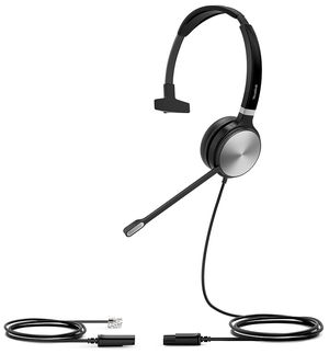 Yealink YHS36 Mono Quick Disconnect to RJ9 On-Ear Wired Headset - Black