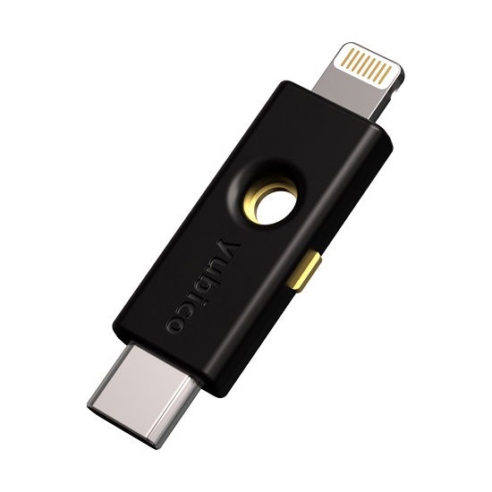 Yubico USB-C & Lightning Yubikey 2FA V5CI Security Key