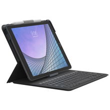 view ZAGG Messenger Folio 2 Portable Keyboard Case for 10.2 Inch iPad (Gen 9/8/7) & 10.5 Inch iPad Air 3 - Charcoal