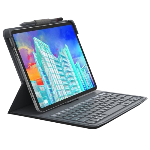 ZAGG Messenger Folio 2 Portable Keyboard Case for 10.9 Inch iPad (10th Gen) - Charcoal