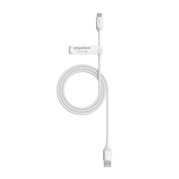 ZAGG Mophie Essentials 1m 15W USB-A to USB-C Braided Charging Cable - White