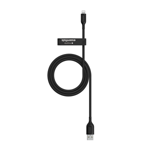 ZAGG Mophie Essentials 1m USB-A to Lightning Braided Cable - Black