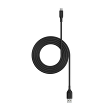 view ZAGG Mophie Essentials 2m 12W USB-A to Micro-USB Charging Cable - Black