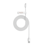 ZAGG Mophie Essentials 2m USB-A to Lightning Braided Cable - White