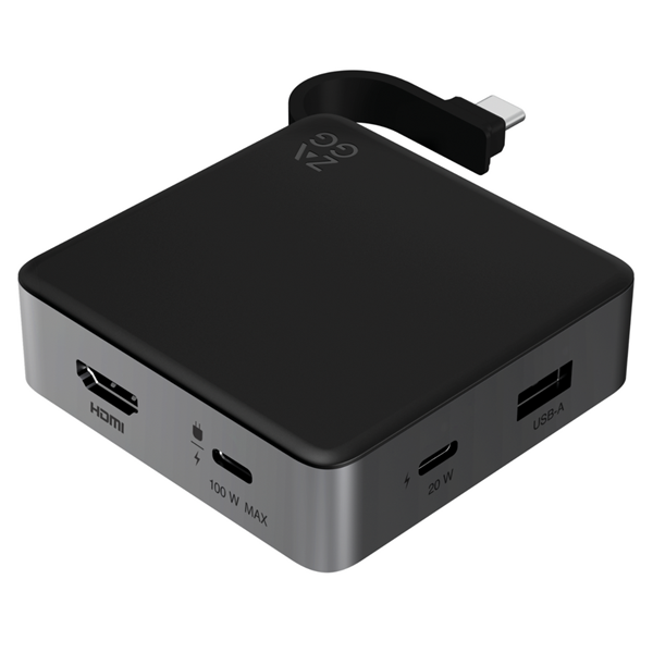 ZAGG Pro Connect 4-Port USB-C Hub - Black/Grey