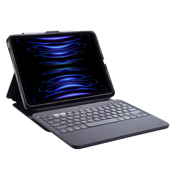 ZAGG Pro Keys 2 Detachable Keyboard Cover for 11 Inch iPad Air (M2) & 10.9 Inch iPad Air (Gen 5, 4) - Black