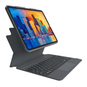 ZAGG Pro Keys Keyboard Case with Trackpad for 12.9 Inch iPad Pro (Gen 6/5/4) & 13 Inch iPad Air (M2) - Charcoal