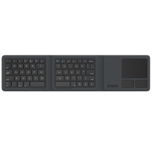 view ZAGG Tri-Fold Wireless Keyboard with Touchpad - Black