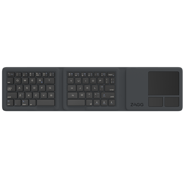ZAGG Tri-Fold Wireless Keyboard with Touchpad - Black
