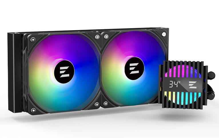 Zalman Alpha2 24 120mm Dual Fan ARGB Liquid Cooler - Black