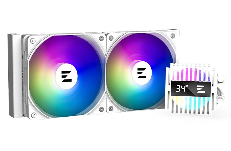 Zalman Alpha2 24 120mm Dual Fan ARGB Liquid Cooler - White
