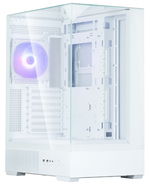 Zalman P40 Prism Tempered Glass ATX Mid-Tower Case with No PSU - White