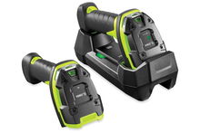 view Zebra LI3608 1D USB Extended Range Rugged Handheld Barcode Scanner - Black/Industrial Green